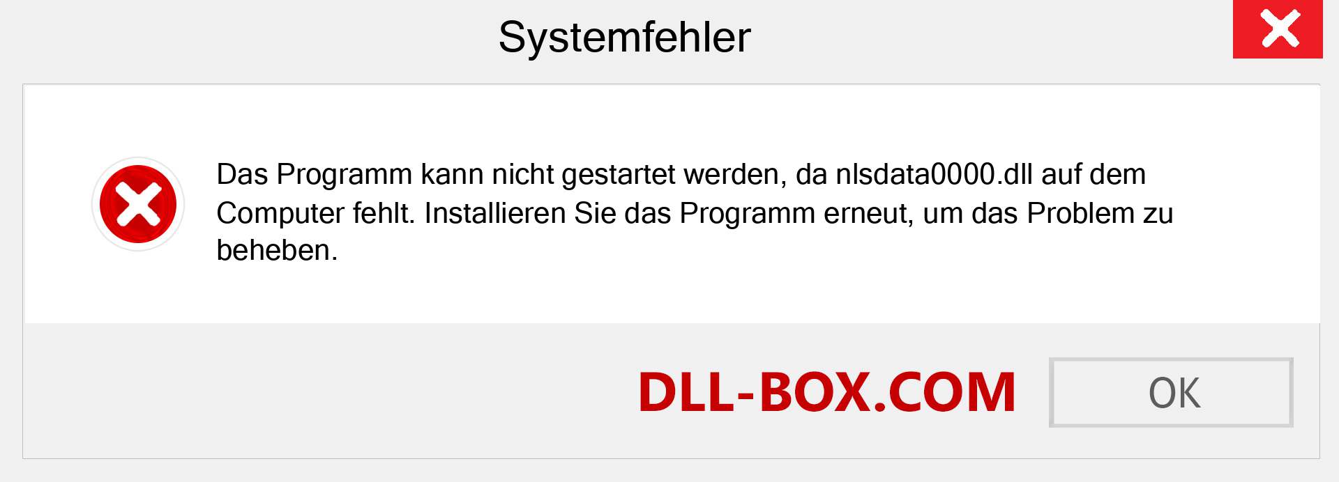 nlsdata0000.dll-Datei fehlt?. Download für Windows 7, 8, 10 - Fix nlsdata0000 dll Missing Error unter Windows, Fotos, Bildern