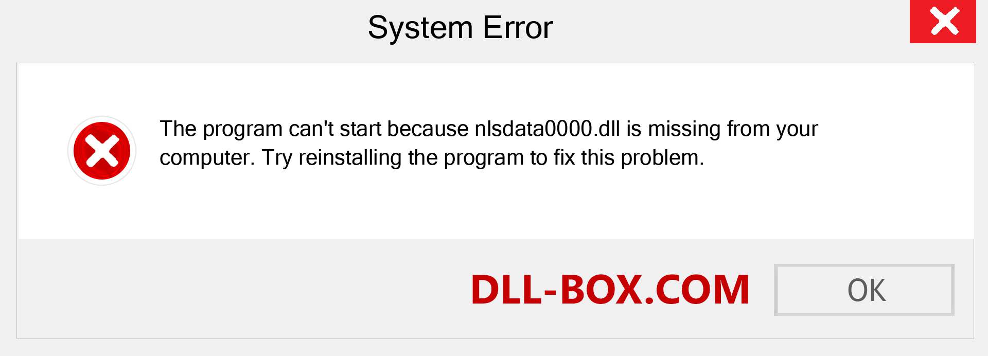  nlsdata0000.dll file is missing?. Download for Windows 7, 8, 10 - Fix  nlsdata0000 dll Missing Error on Windows, photos, images