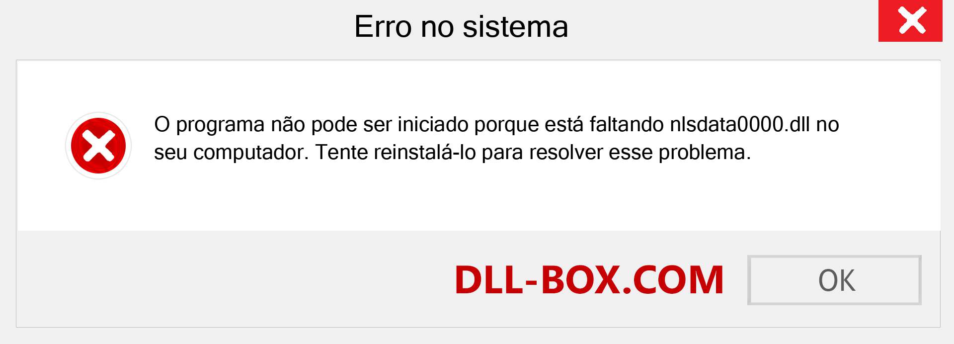 Arquivo nlsdata0000.dll ausente ?. Download para Windows 7, 8, 10 - Correção de erro ausente nlsdata0000 dll no Windows, fotos, imagens