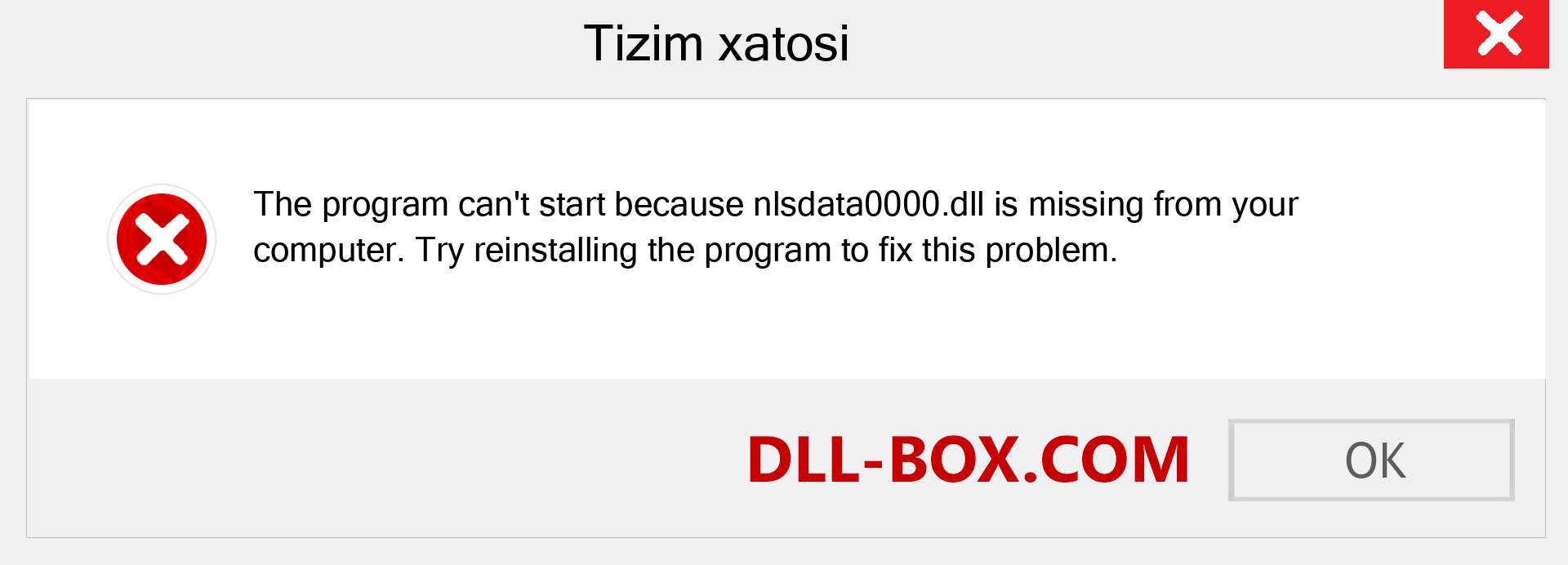 nlsdata0000.dll fayli yo'qolganmi?. Windows 7, 8, 10 uchun yuklab olish - Windowsda nlsdata0000 dll etishmayotgan xatoni tuzating, rasmlar, rasmlar